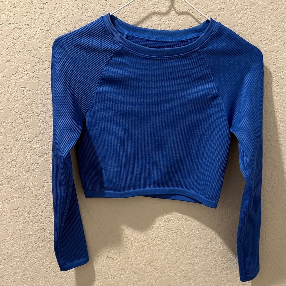 Blue Long Sleeve Women's Top